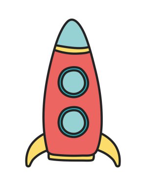 çocuklar oyuncak, plastik roket nesne simgesi