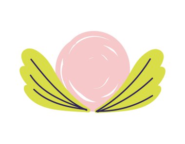 Pembe çiçek yaprakları doğal süsleme