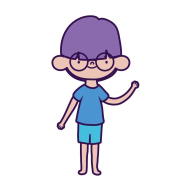 Sevimli çocuk çizgi film karakteri tasarımı