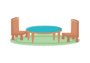 wooden table and chairs carpet furnitures interior