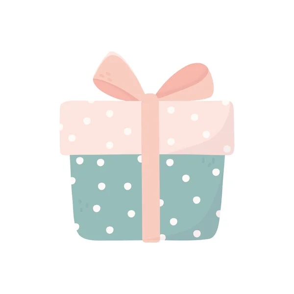 Happy valentines day gift box origami paper — 스톡 벡터