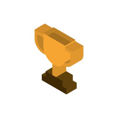 Ganimet ödülü reklamcılık ticaret pazarlama ikonu izometrik