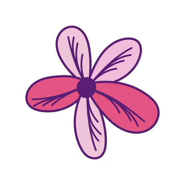 Beautiful flower decoration ornament icon — Image vectorielle