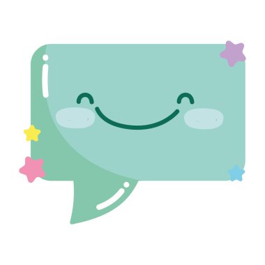 Sosyal ağlar karikatür konuşma balonu simgesi