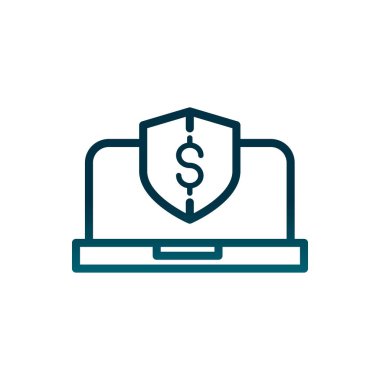 Ekonomi sektörü dizüstü bilgisayar para koruma gradyan hattı