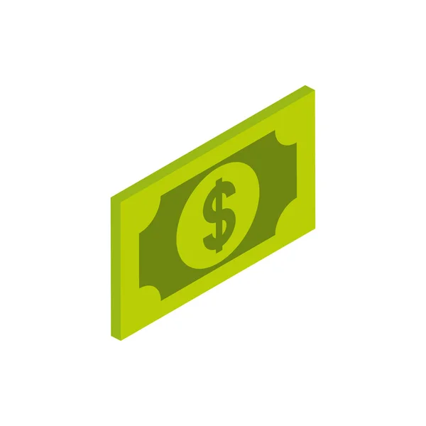 E-kereskedelmi üzlet internetes bankjegy fizetési pénz ikon — Stock Vector