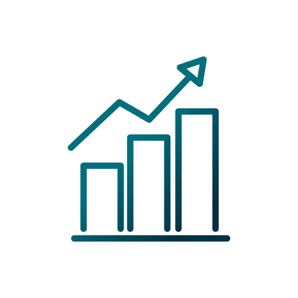 Economy business finance report statistics gradient line — Stockový vektor