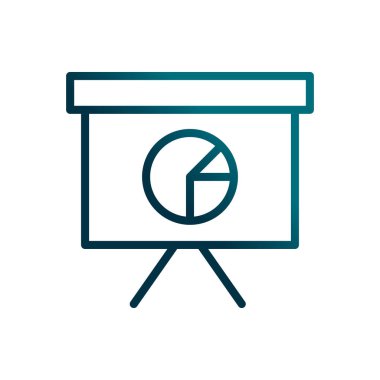 Ekonomi işleri sunum tahtası istatistikleri grafiksel çizgisi