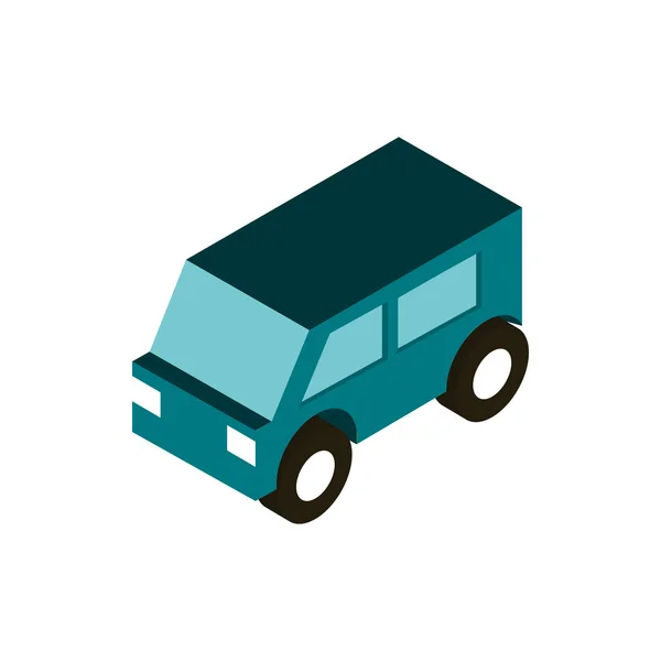 Transport Utility Vehicle isometrisches Symbol — Stockvektor