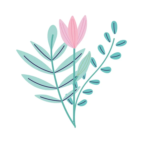 화려 한 꽃 잎 의장 식품 — 스톡 벡터