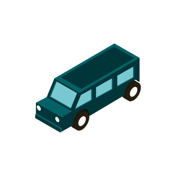 Transport standard suv vehicle isometric icon — Stock Vector