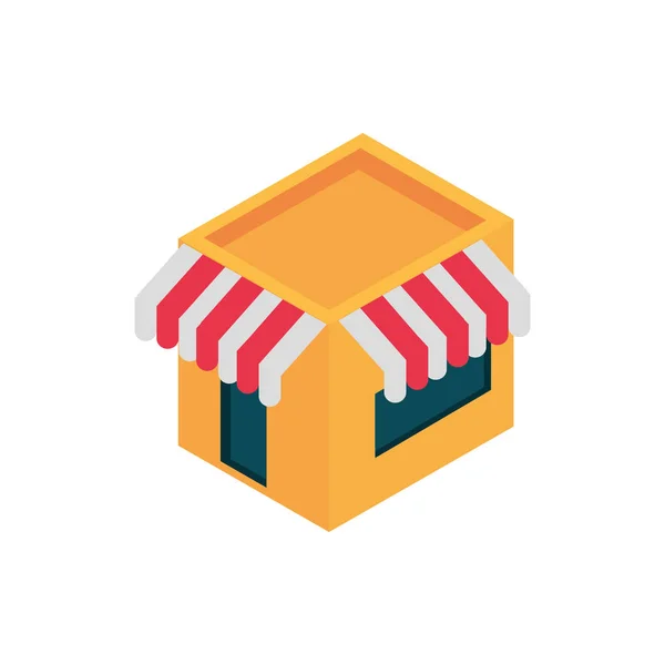 Eommerce business internet store icono del servicio — Archivo Imágenes Vectoriales