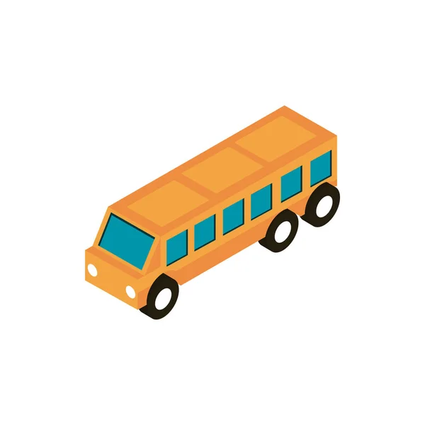 Transport space wagon vehicle isometric icon — Stock Vector