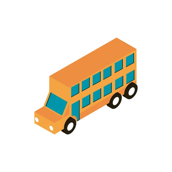 Транспортное двухэтажное автобусное транспортное средство — стоковый вектор