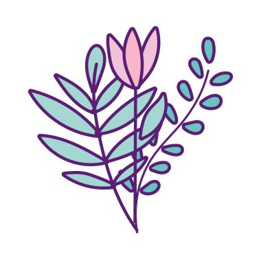 Dekoratif çiçek yaprakları ağaç süsü