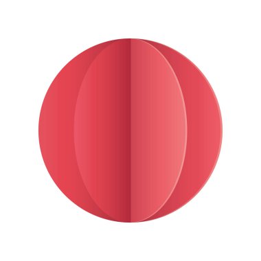 Sevgililer günün kutlu olsun kırmızı balon origami kağıdı.