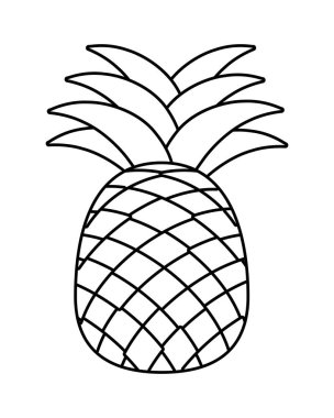 Güneş gözlükleriyle gülümseyen ananas siyah beyaz izole edilmiş.