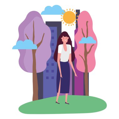 İzole edilmiş Avatar kadın vektör tasarımı