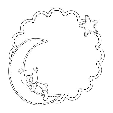 Oyuncak ayı karikatür tasarım vektör illüstrasyon