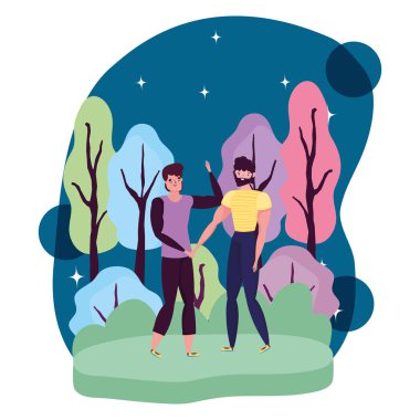 İzole avatar erkek vektör tasarımı