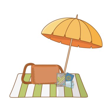 Relax illüstrasyon karikatür vektör yaz