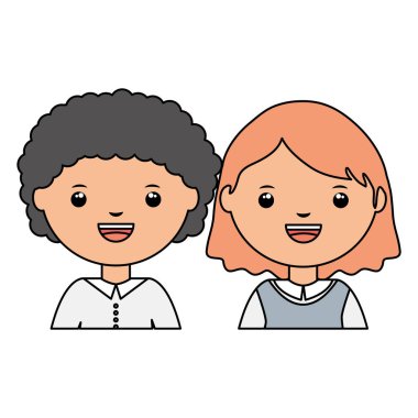 sevimli küçük öğrenciler grup karakterleri