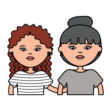 Şirin kızlar şehir tarzı karakterler.