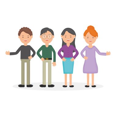 Genç öğretmenler Grup Eğitim karakterleri