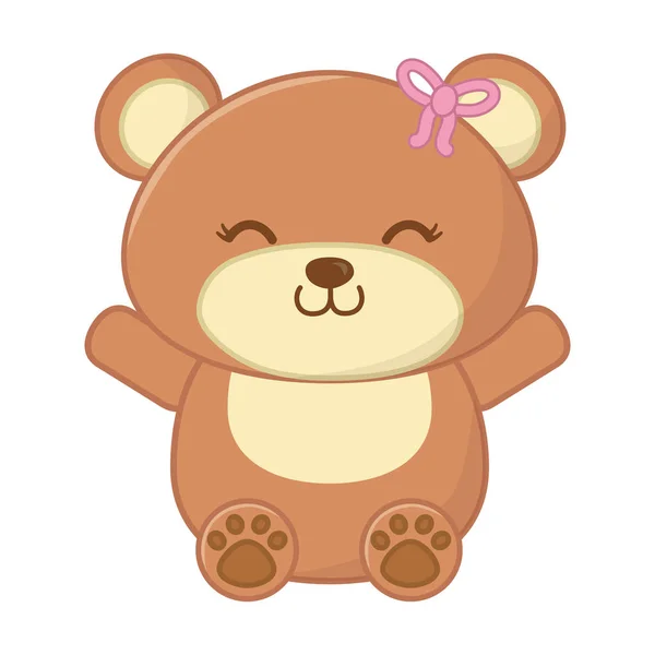 Toy bear icon vector illustration — Stock Vector