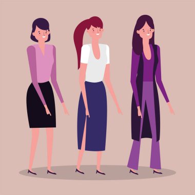 insanlar iş karakterleri düz tasarım