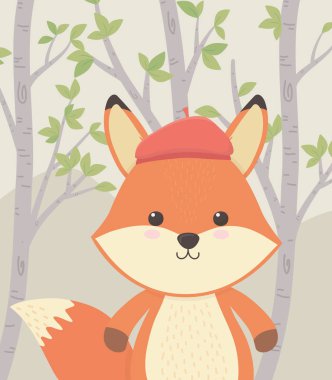 alanında sevimli ve küçük tilki