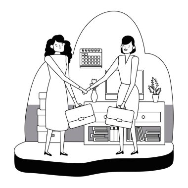 Businesswoman avatar karikatür tasarım vektör illüstrasyon