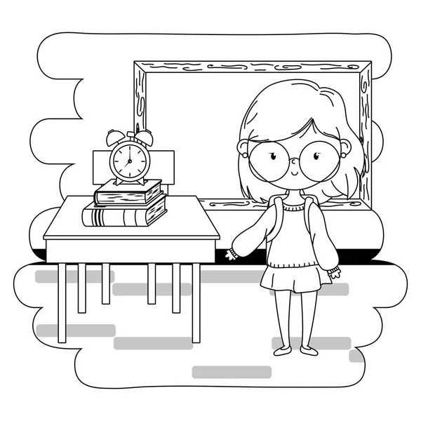 Genç kız karikatür tasarımı