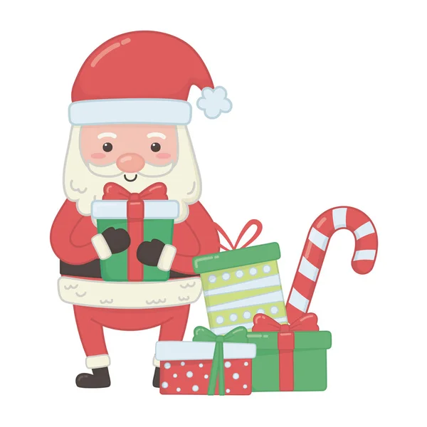 Joyeux Noël Santa Claus conception vectorielle — Image vectorielle