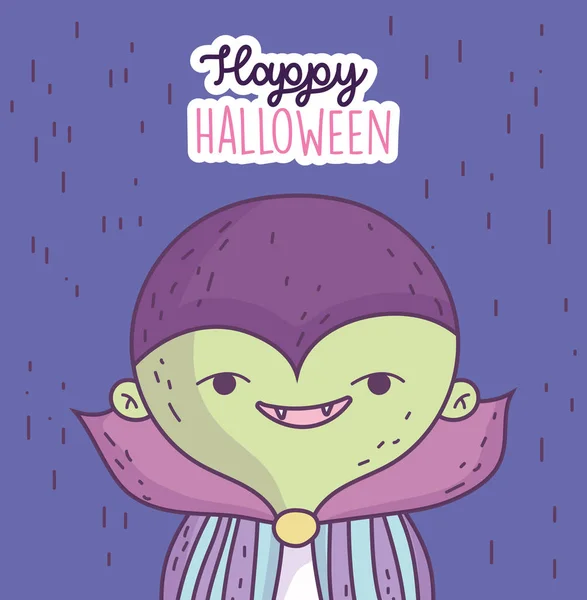 Feliz halloween niño de celebración con traje de monstruo. — Archivo Imágenes Vectoriales