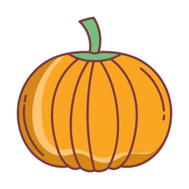 balkabağı merhaba sonbahar tasarım simgesi