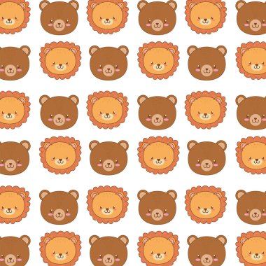 sevimli ormanlık hayvanlar karakter model