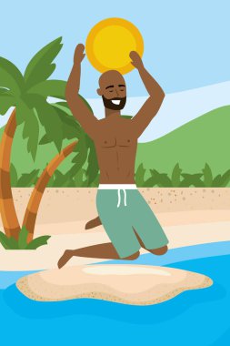 Yaz mayo tasarımı ile çocuk