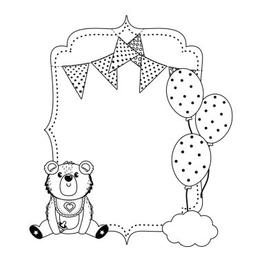 Bebek duş tasarımı için yalıtılmış etiket