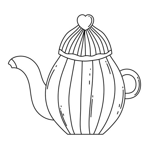 Isolated coffee pot vector design — Stock Vector