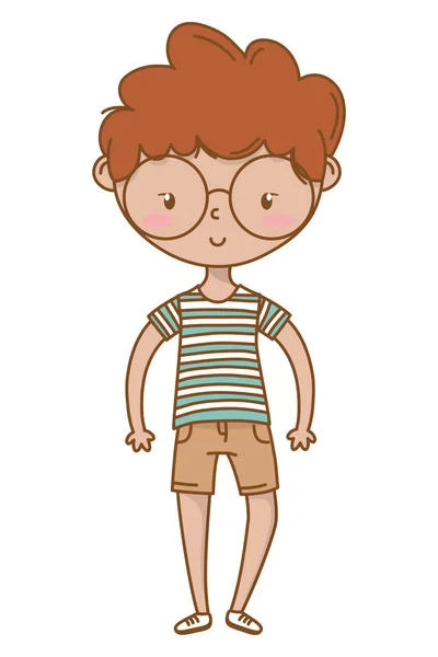 Teenager boy cartoon design vector illustrator — Stock Vector