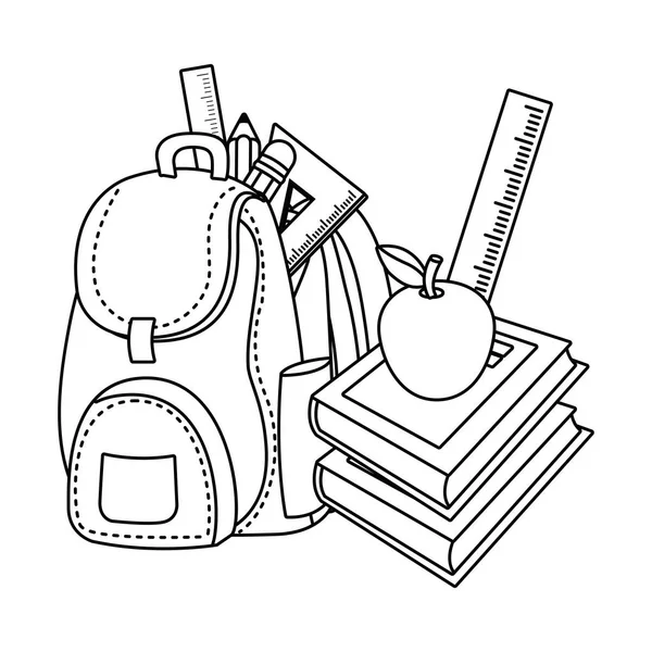 Изолированная иконка векторной иллюстрации школьного дизайна — стоковый вектор