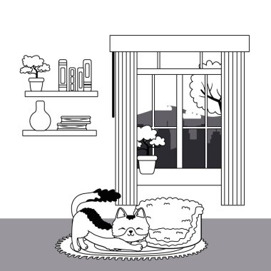 Kedi karikatür tasarım vector Illustrator