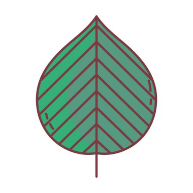 yeşil yaprak merhaba sonbahar tasarım simgesi