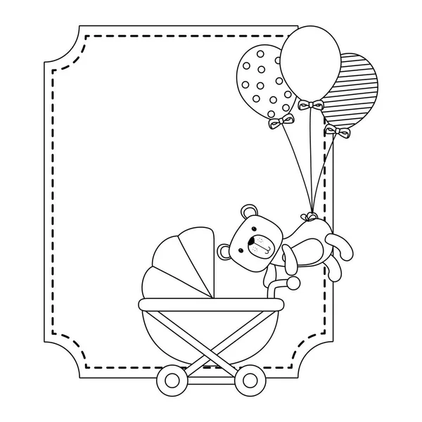 Baby shower symbol design vector illustration — Stock Vector