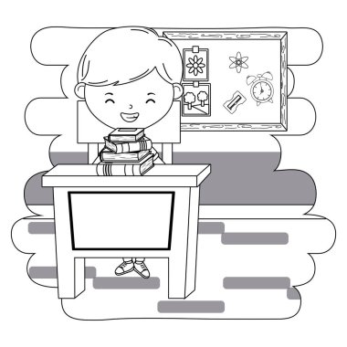 Okuldaki çocuk tasarımı.