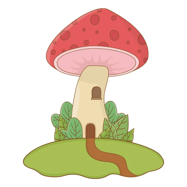 Mushroom House av Fairytale design vektor illustration — Stock vektor