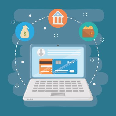 Ödeme online simge seti tasarım