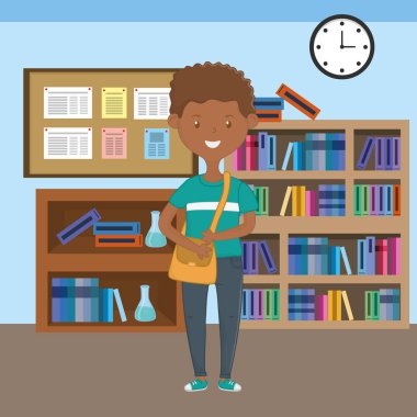 Okul tasarım çocuk karikatür