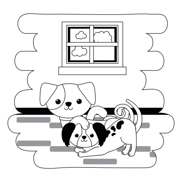 Diseño de dibujos animados para perros — Vector de stock